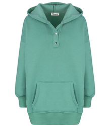 Warm, smooth oversize hooded sweatshirt JANET