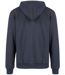 Men's warm unbuttoned hoodie single color with embroidery