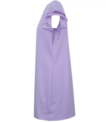 Cotton simple dress with frills
