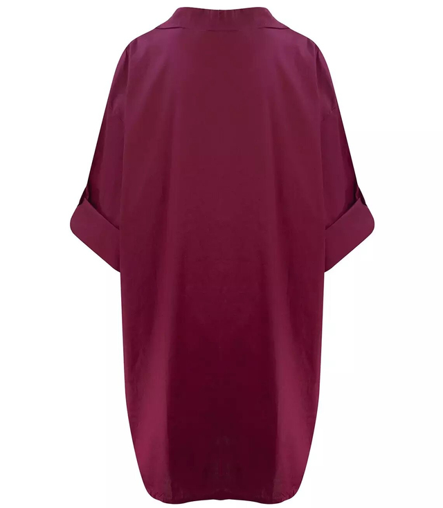 Long shirt Basic cotton shirt dress