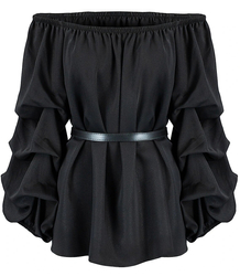 Spanish blouse with decorative puffed sleeves Beautiful KAJA