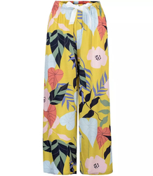 Summer long wide pattern pants LUIZA