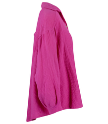 LAMBADA loose oversize short muslin shirt