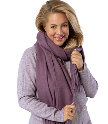 Scarf Thick scarf tassels single color warm soft 200x70 cm