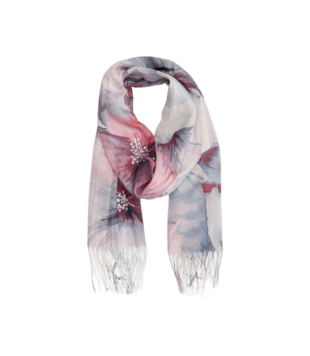 Women's floral pattern scarf 180x70