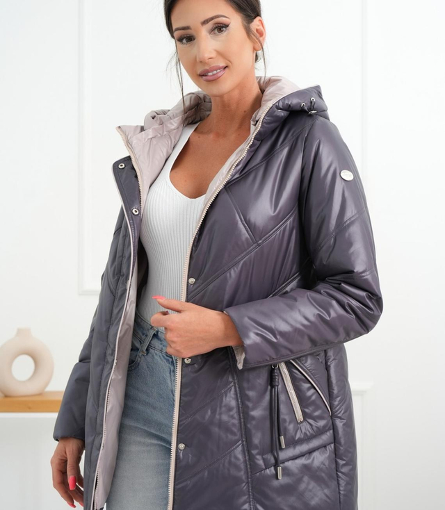 Women's Transitional Warm Jacket Elegant Hoodie Autumn Rose