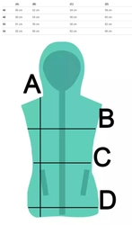 Długi damski bezrękawnik kamizelka plus size