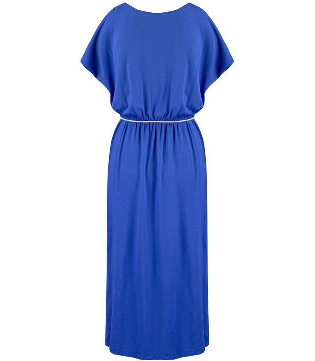 Long, smooth maxi dress with elastic band and string DAFNY