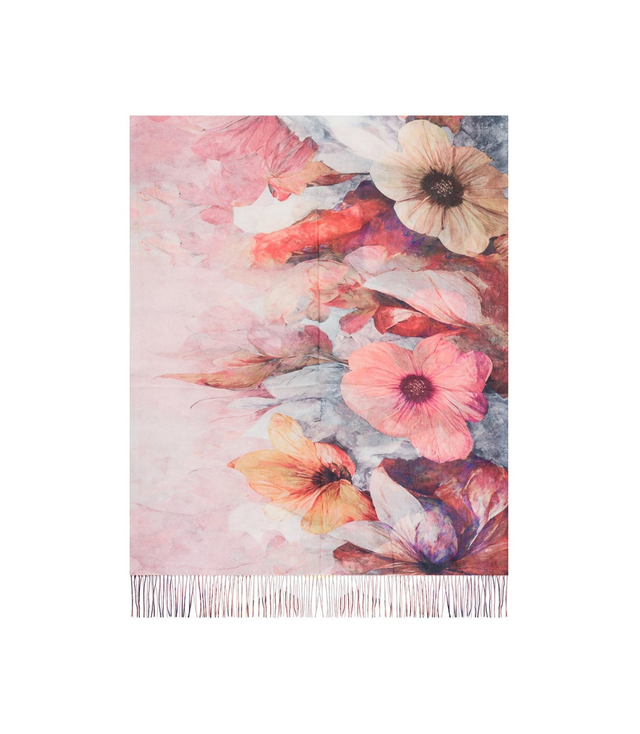 Women's floral pattern scarf 180x70