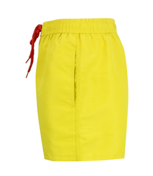 One-color swim shorts with contrasting string