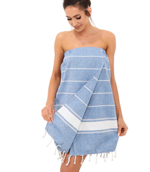 Stylish velcro sauna pareo with tassels