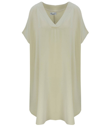 Smooth, loose and comfortable basic mini tunic dress