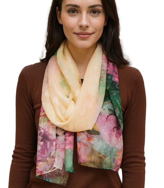 Women's patterned shawl 70x180