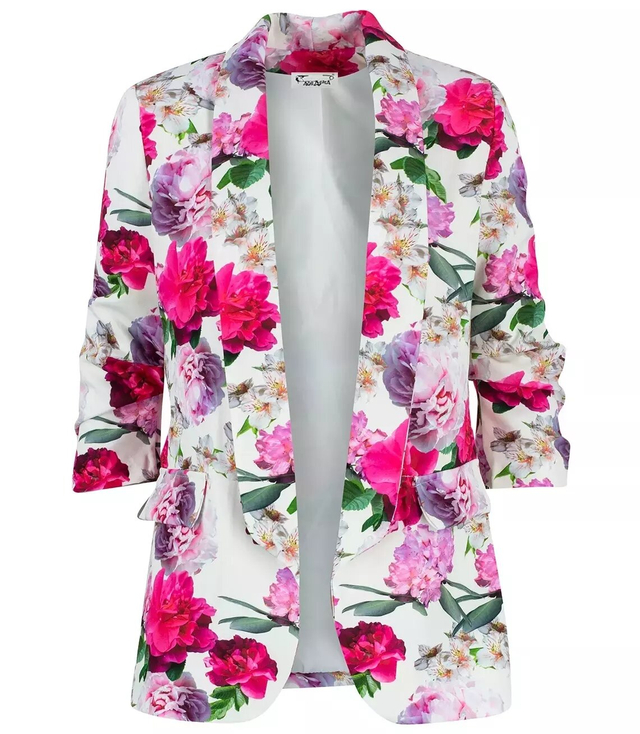 Spring floral suit jacket