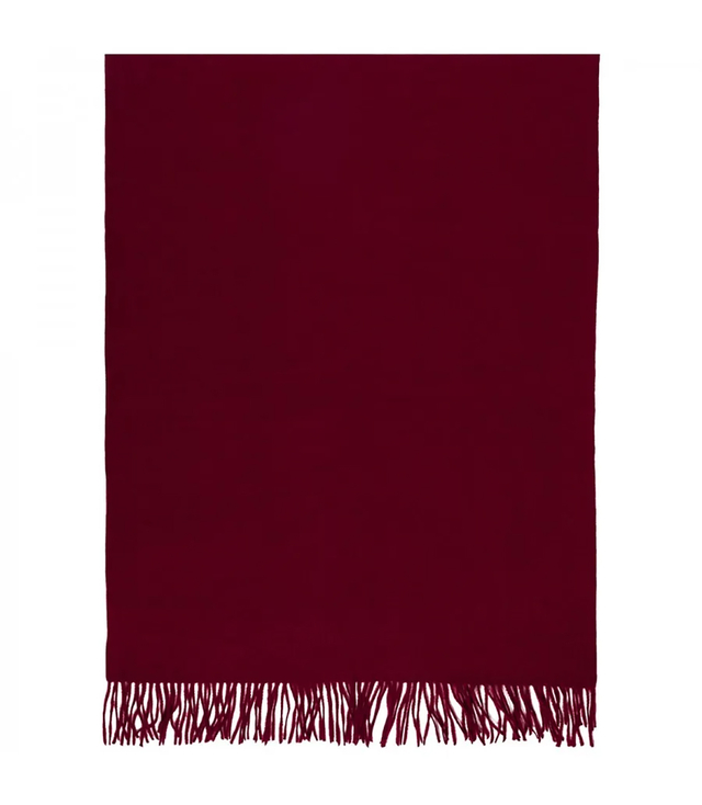 Scarf Thick scarf tassels single color warm soft 200x70 cm