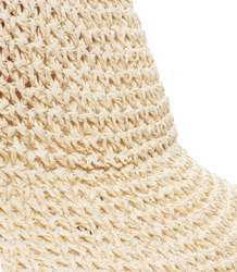 Braided straw hat BUCKET HAT