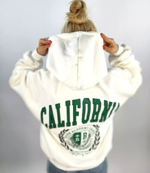 Warm unisex CALIFORNIA university sweatshirt