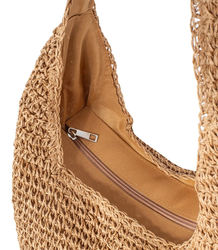 Large woven straw bag