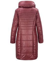 Long elegant quilted insulated coat for women AMELIA