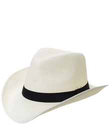 Men's cowboy hat with black strap