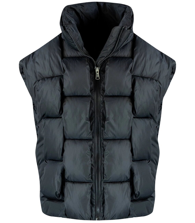 Women's Sleeveless Warm Short Quilted Vest ADA