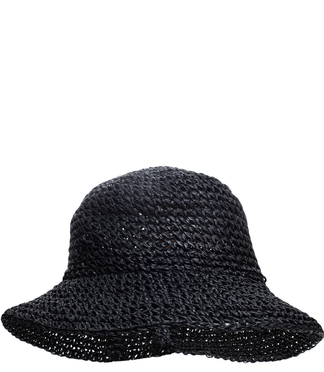 Braided straw hat BUCKET HAT