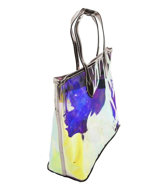 Large hologram shopper bag stylish urban