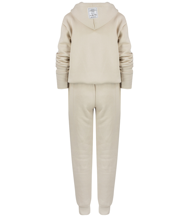 Sports tracksuit set fleecy cotton smooth oversize MIRABELL