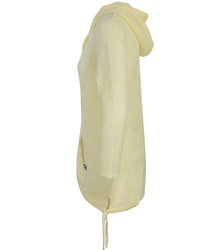 Ażurowy rozpinany sweter kaptur Kardigan