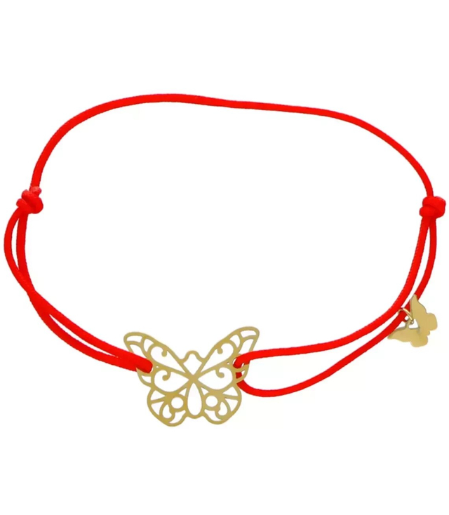 Adjustable shamballa butterflies bracelet