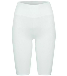 Krótkie legginsy prążkowane plus size Eleganckie ELA