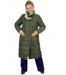 Women's long jacket double-sided quilted coatEMMA