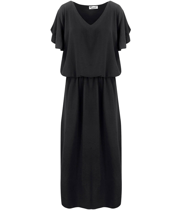 Airy MAXI dress with an elastic waistband