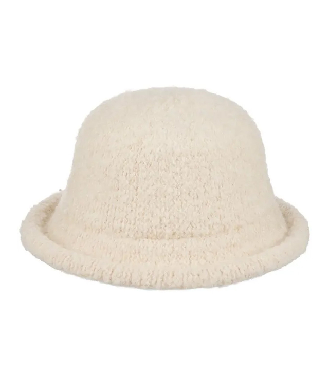 Kapelusz damski z miękkiej tkaniny teddy