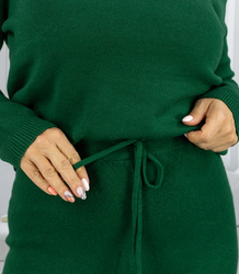 Knitted tracksuit set with loose sweatshirt and pants MARBELLA