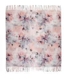 Delicate elegant women's shawl shawl with tassels