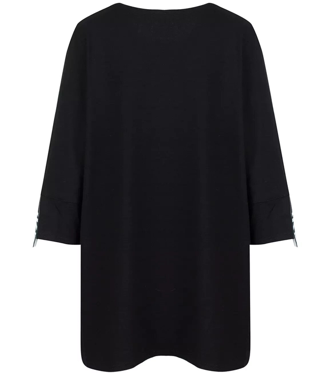 Trapeze blouse with tape longer back LILI