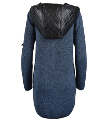 Modny asymetryczny sweter a;la płaszcz 