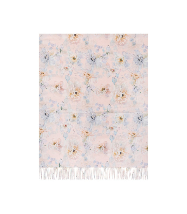 Women's floral pattern scarf 180x70