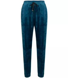 PLUS SIZE tied sweatpants in velor