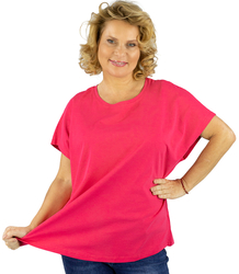 Blouse t-shirt with round neckline oversize Emma