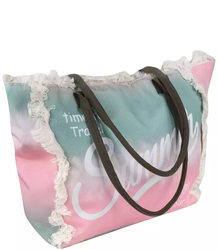 Large ombre beach bag SUMMER