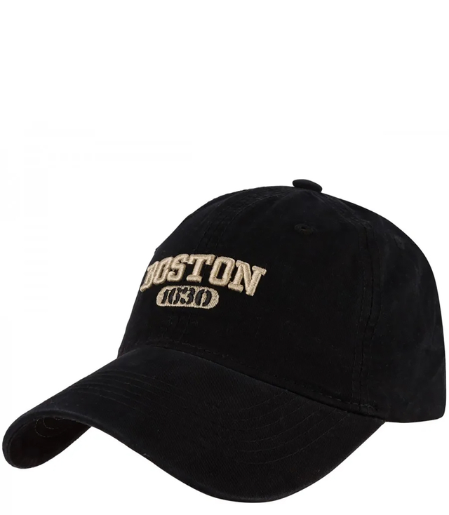 Cotton baseball cap adjustable unisex embroidery BOSTON