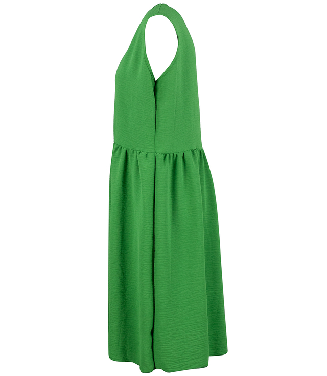 A simple midi dress with a cut-off waist and flared bottom NATASHA