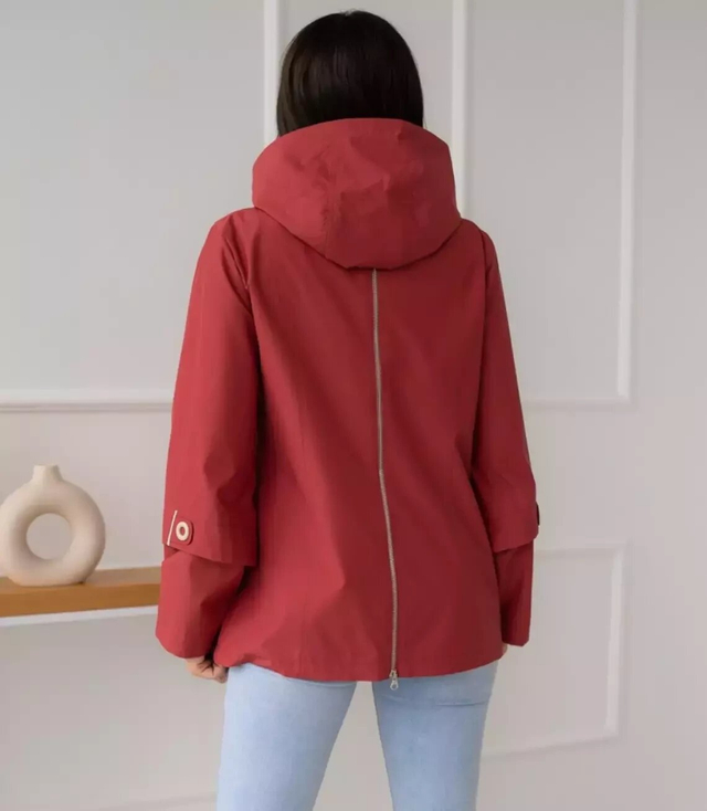 Women's transitional spring hooded jacket LUIZA