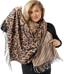 SAFARI panther and zebra scarf scarf