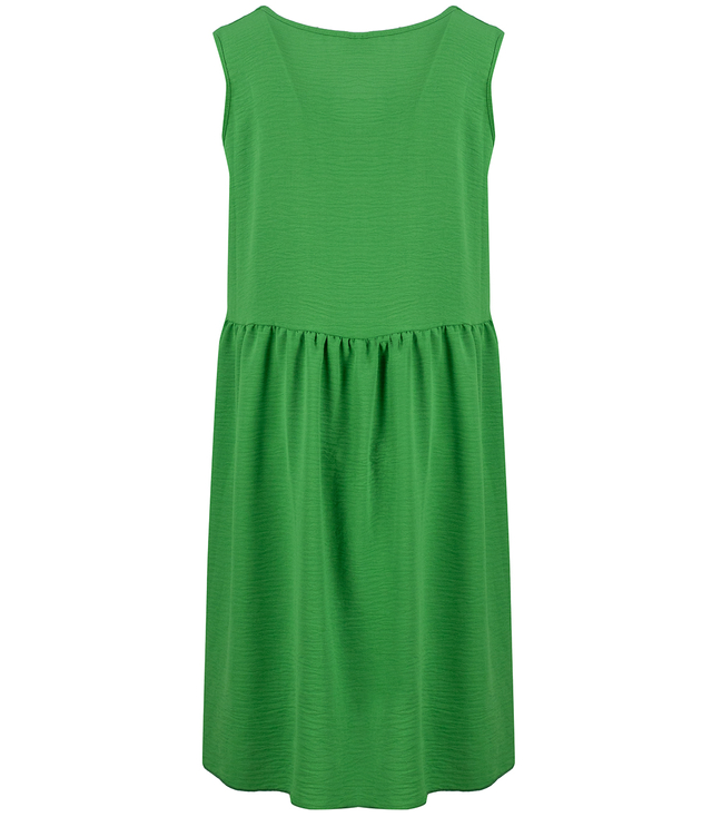 A simple midi dress with a cut-off waist and flared bottom NATASHA