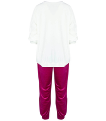 Damski komplet dresowy welurowy Ciepły Nadruk M MIA