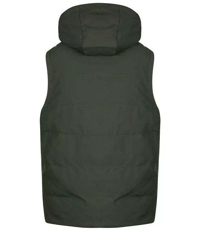 Men's short sleeved vest with a hood