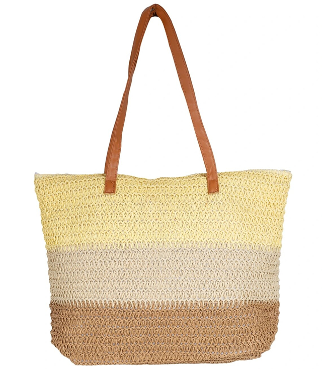 Mega large summer beach bag, braided, 3 colors